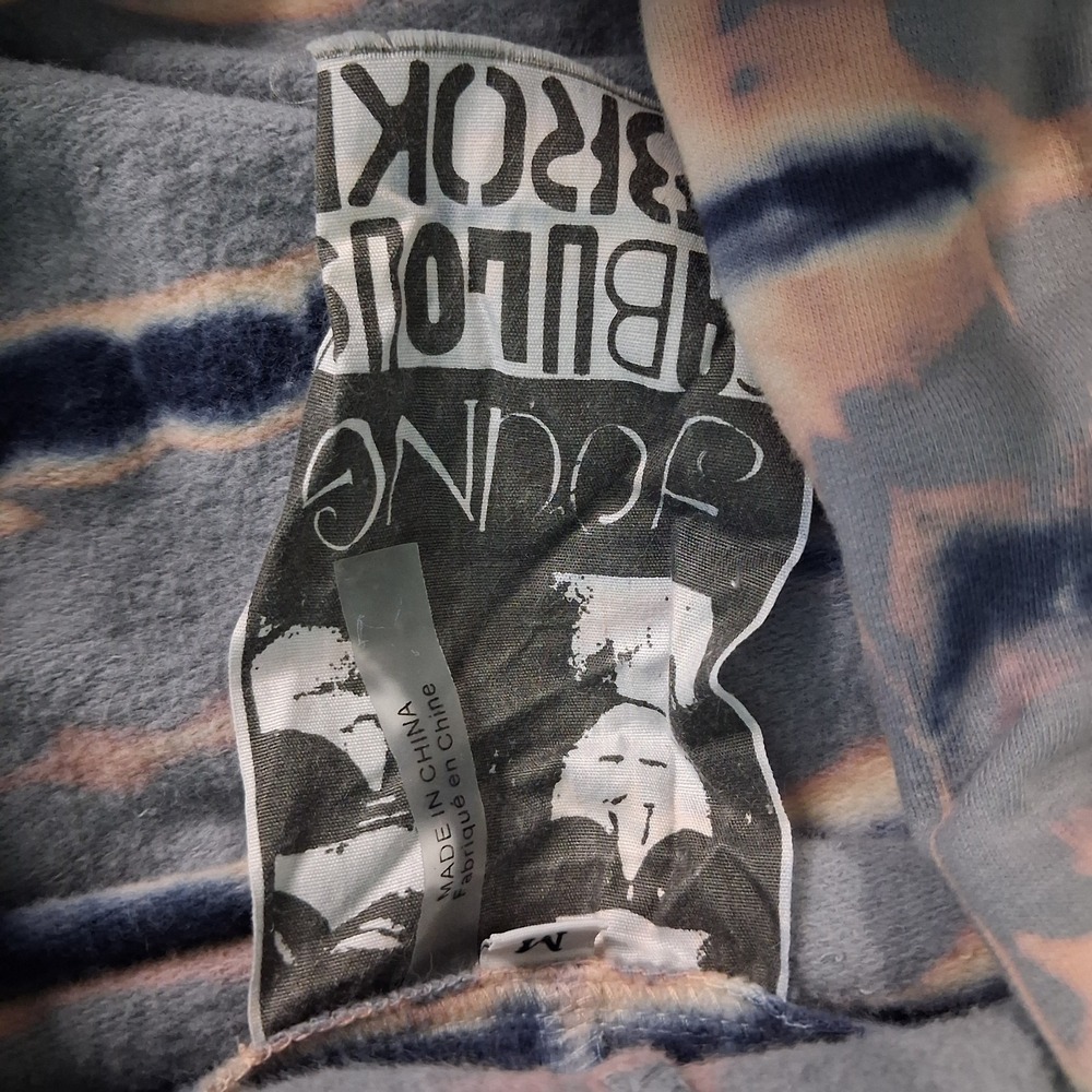 Young Fabulous & Broke Womens Medium Top Tie Dye Wrap Sweatshirt Comfort Stretch - Picture 5 of 10